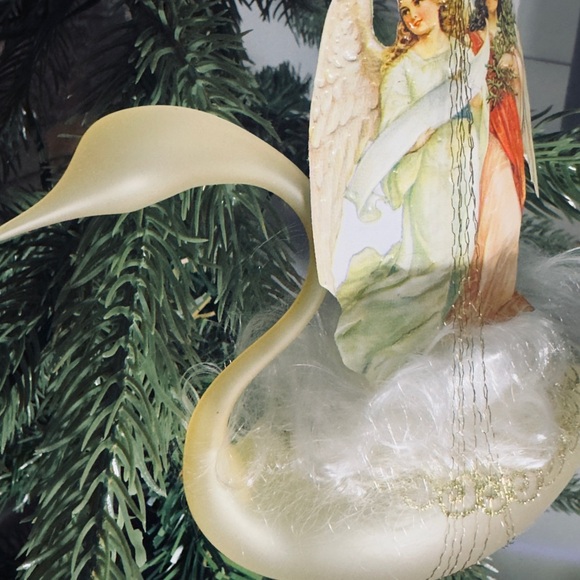 NEW Inge Glas Limited Edition Victorian Swan- German Glass Christmas Ornament - Picture 7 of 15